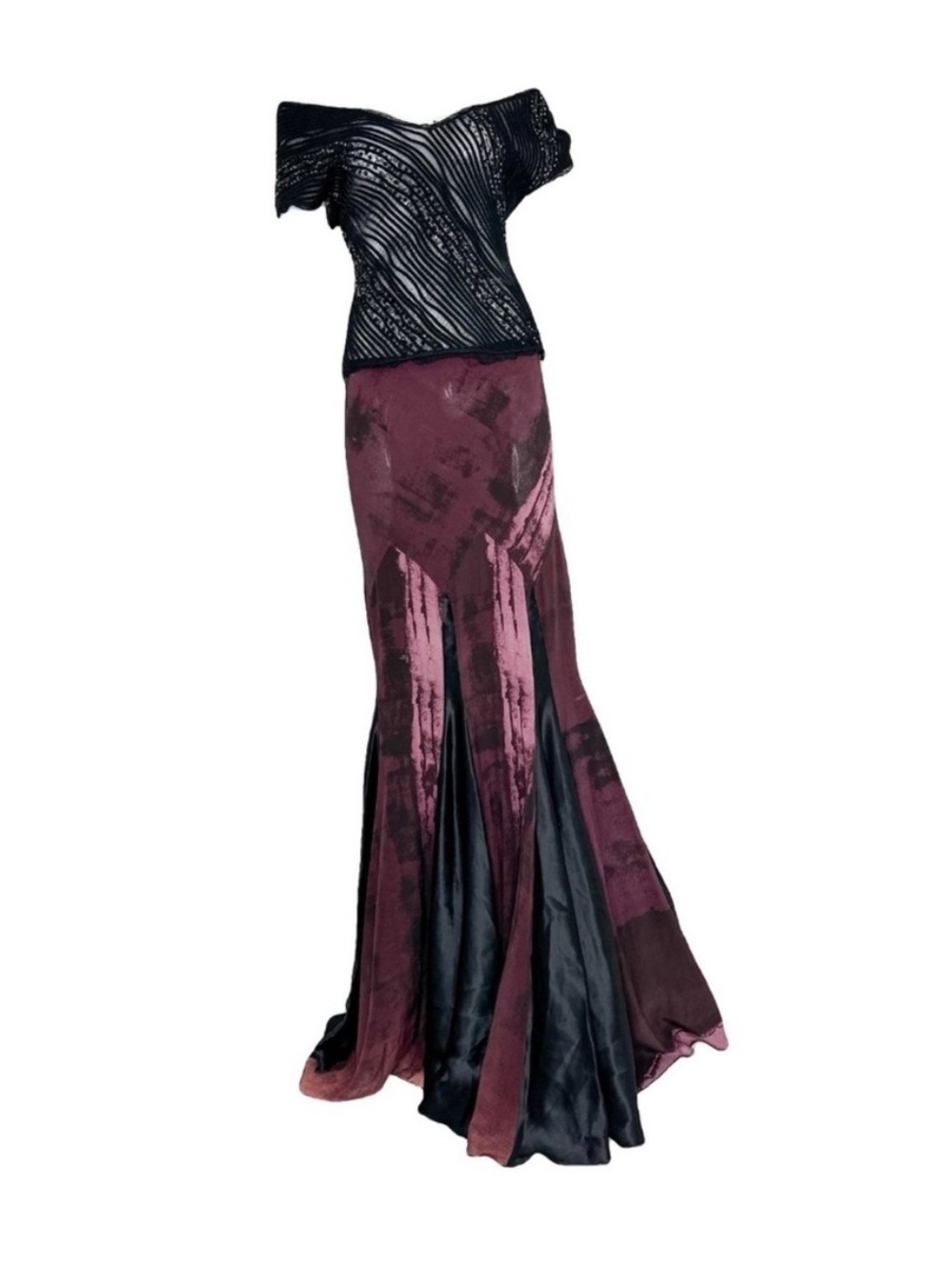 Roberto Cavalli Fall 2005 maxi skirt and top set